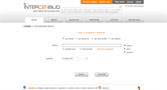 Desktop Screenshot of intercenbud.com.pl